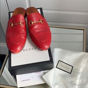 Gucci Princeton red mules slides